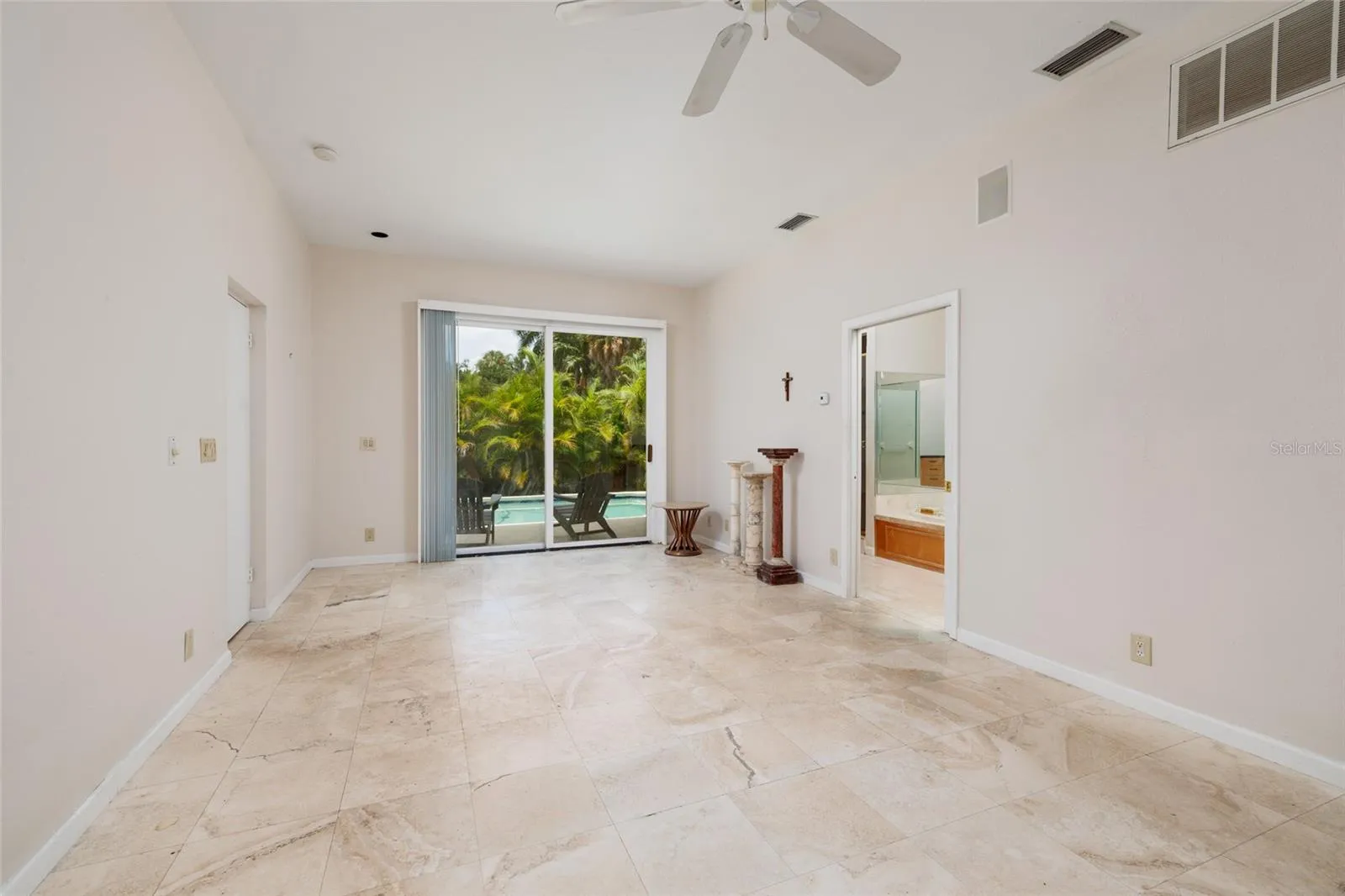 master bedroom view to pool