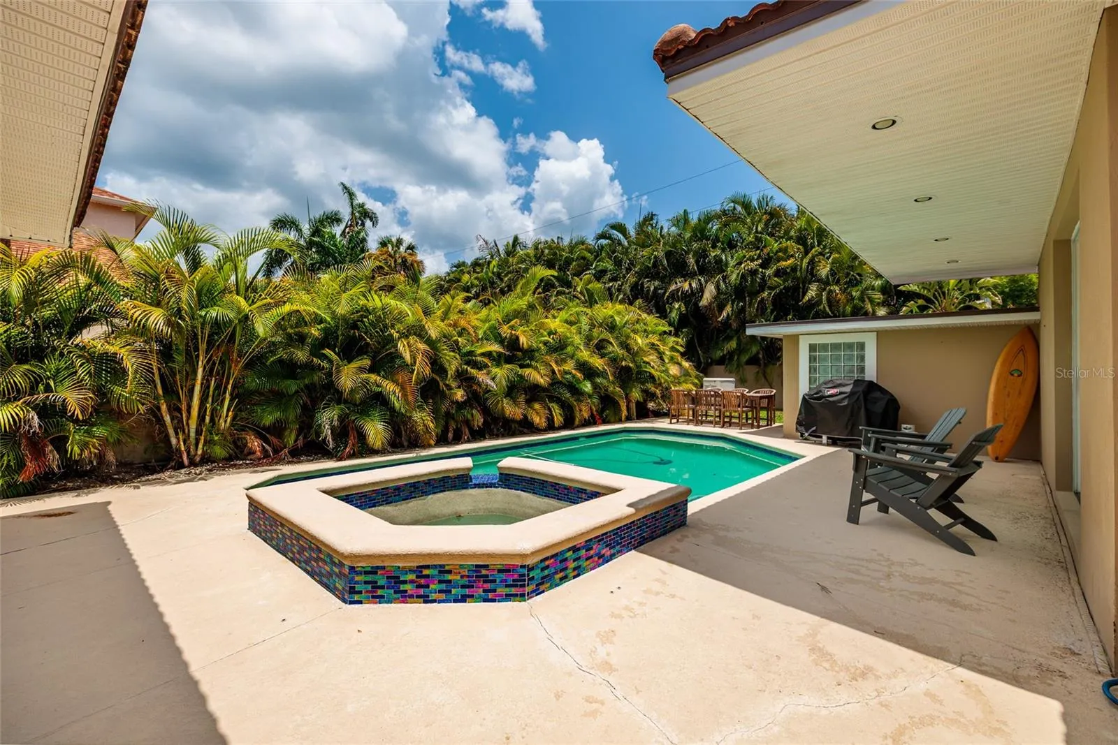 heated pool and spa, and deck