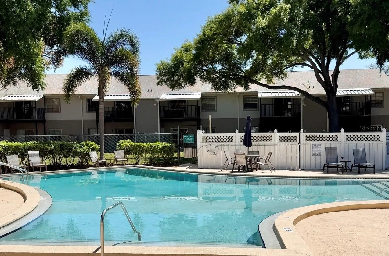 The beautifully maintained pool is included in the Association fees.