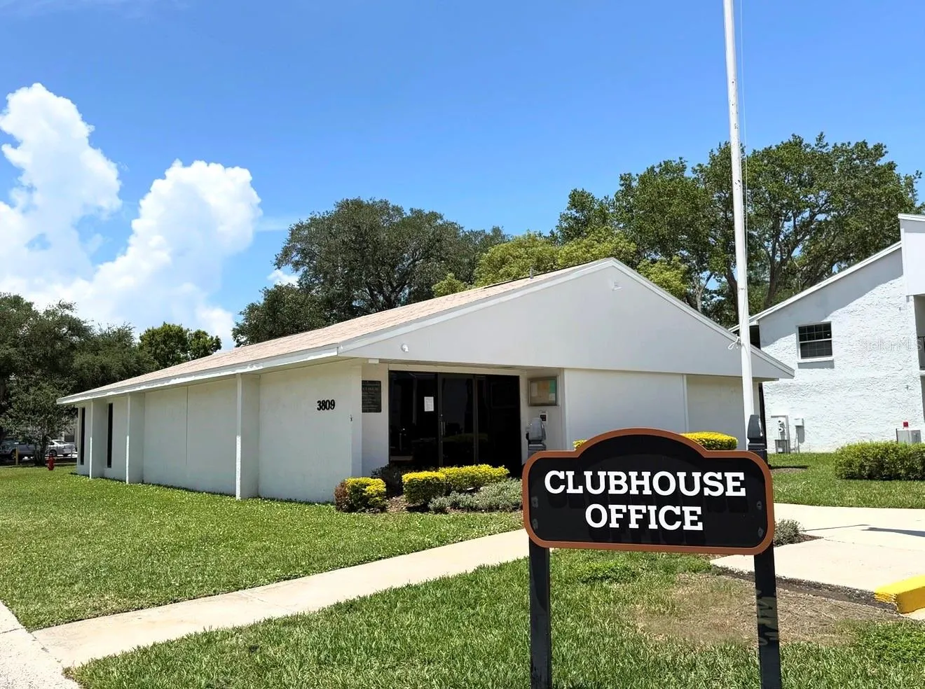 The clubhouse is available for residents.