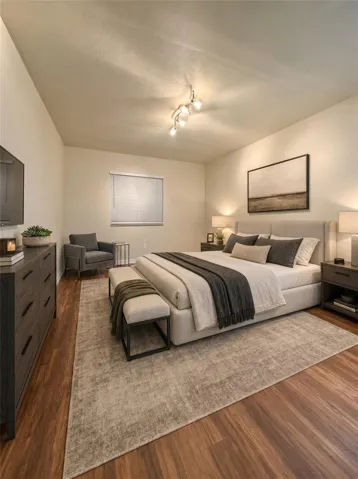 Virtually Staged Primary Bedroom.