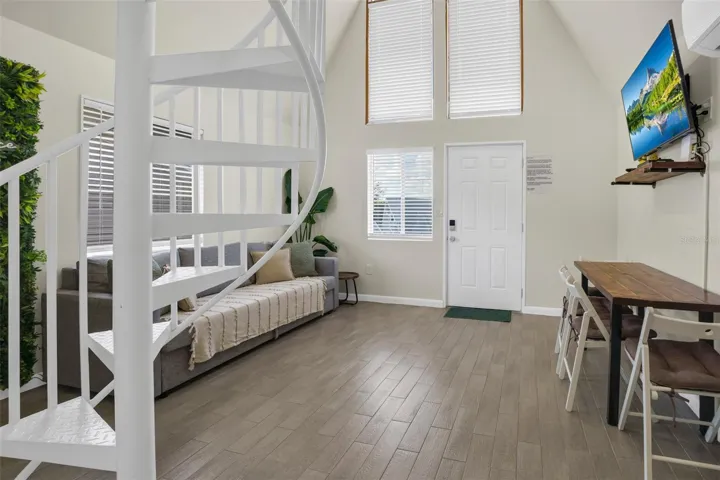 Looking in from kitchen - Living room/Dining Room