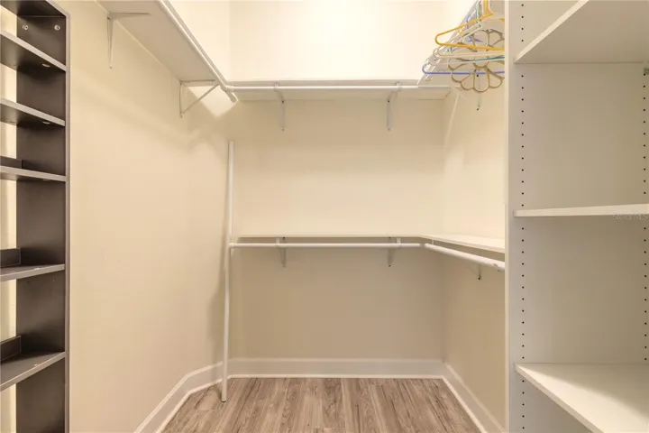 Walk-in closet primary bedroom