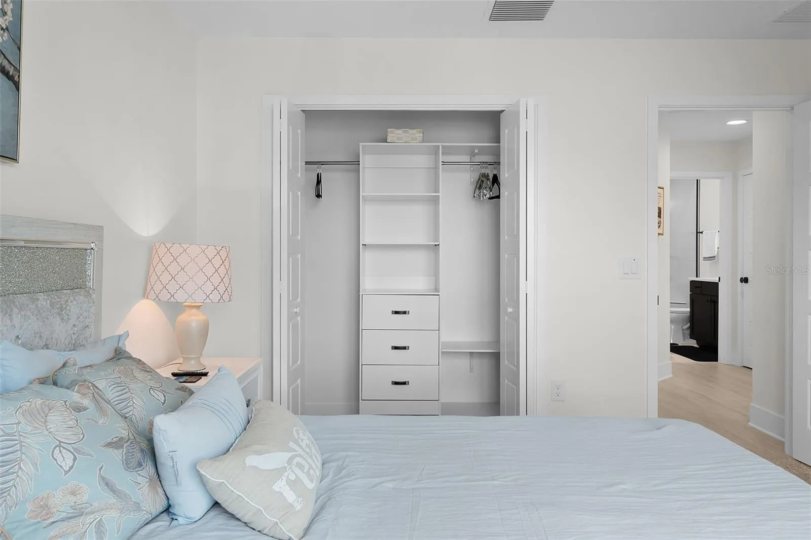 Guest Room 2 with Queen bed and Custom Closet