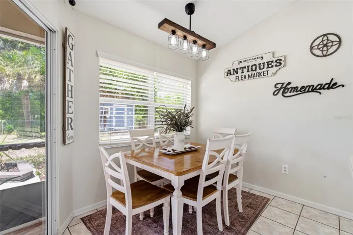 Dinette off of kitchen
