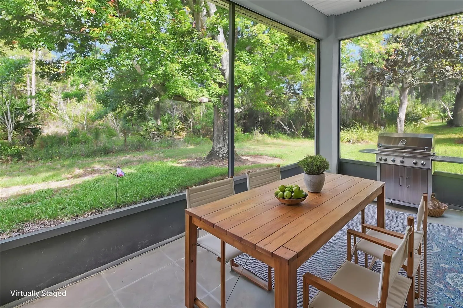 virtually staged back screened in lani
