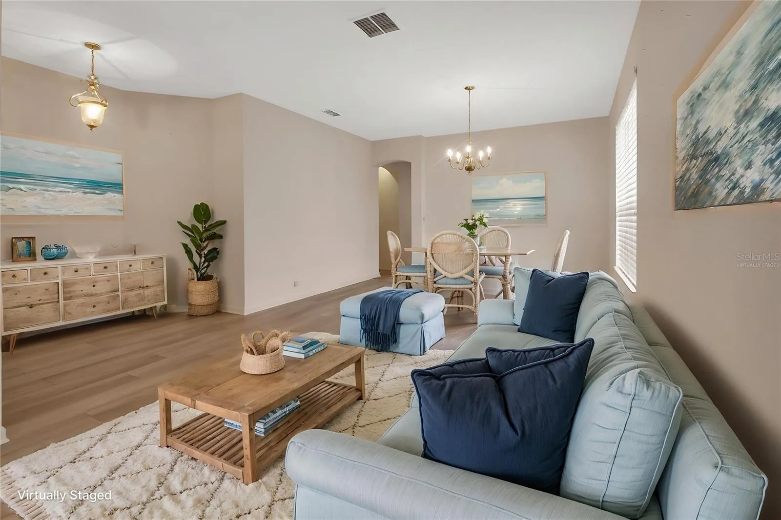 Virtually Staged living room