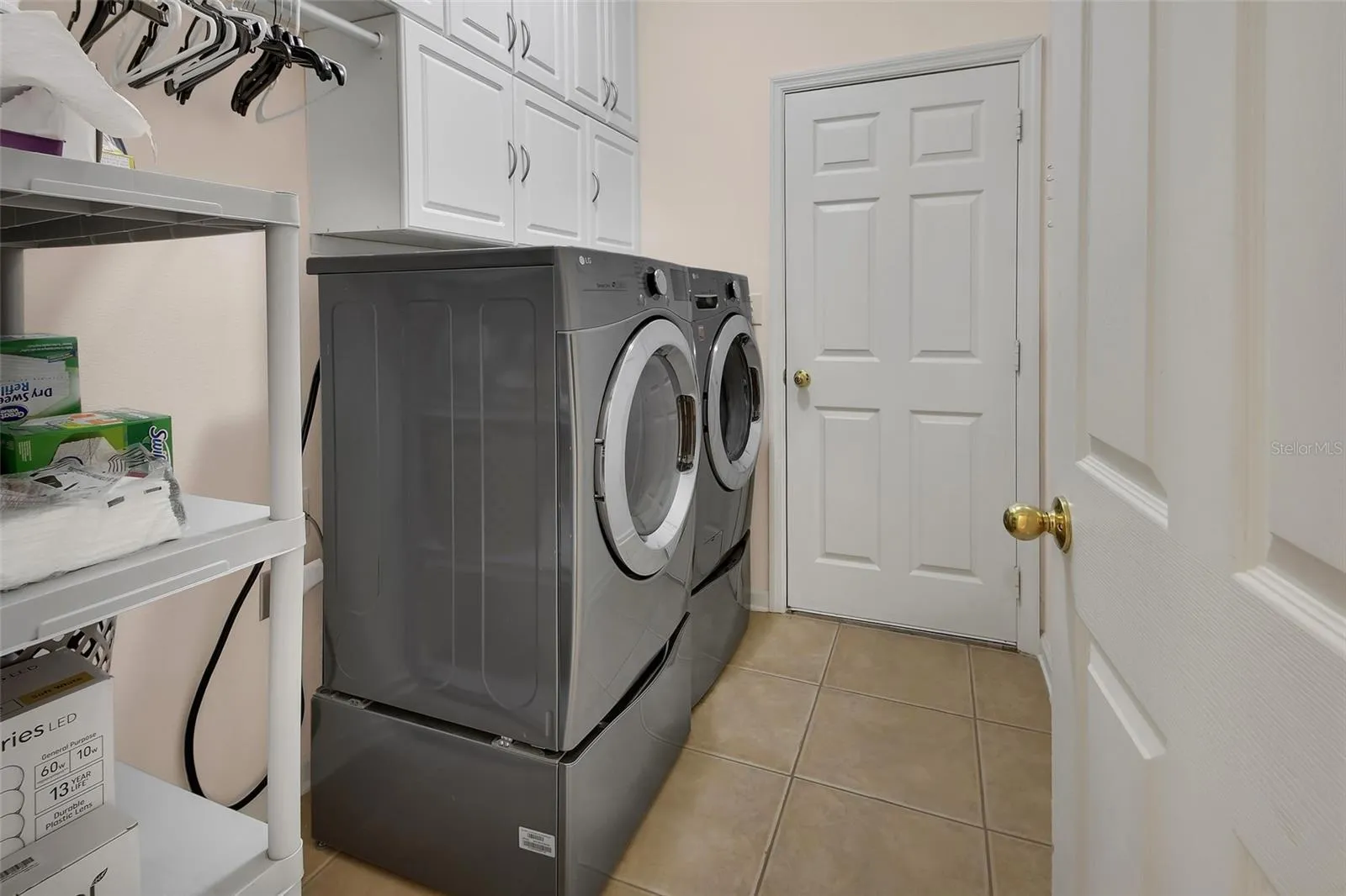 laundry room by garage door entrance