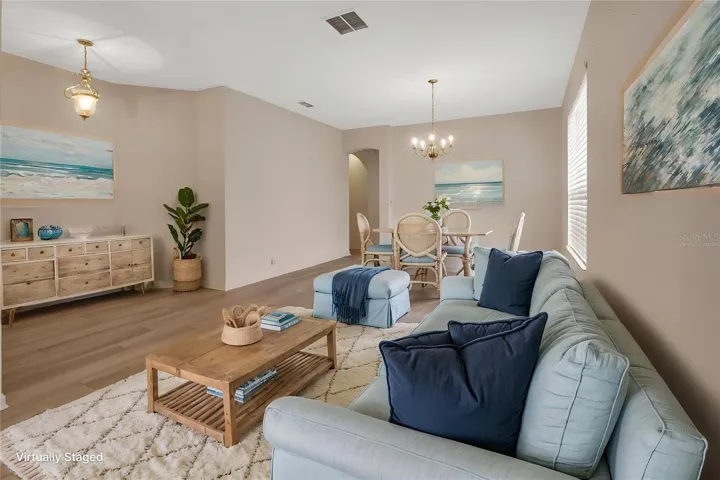 Virtually Staged living room