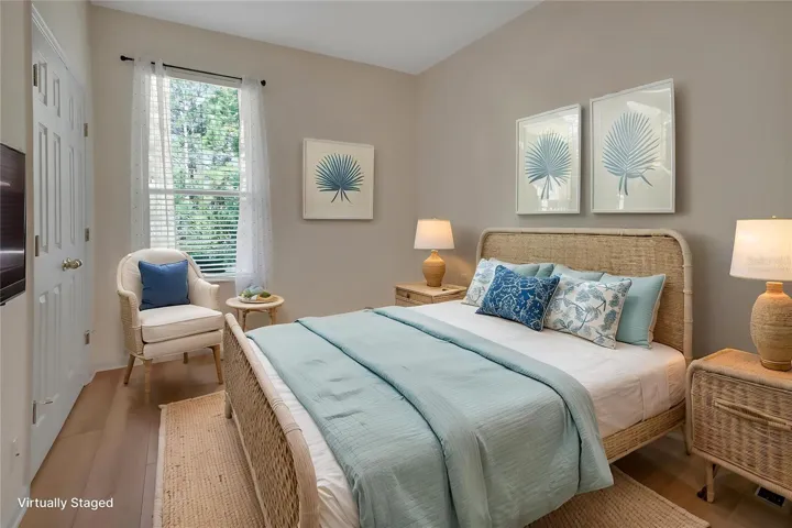 virtually staged 2nd bedroom