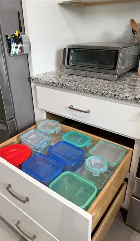 Functional kitchen with long and spacious cabinets, easy-to-open handles, large doors, and well-organized drawers—designed so you can easily see and reach your pots—clean, practical, and perfect for everyday use.