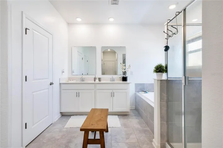 Master Bath with Tub and Shower