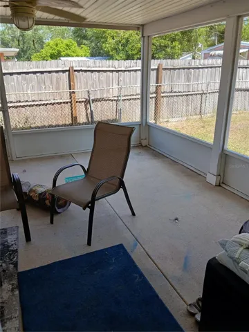 SCREENED SIDE PORCH