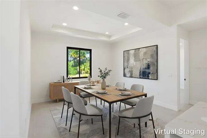 Virtually Staged Dining Room
