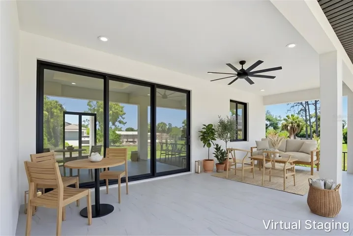 Virtually Staged Lanai