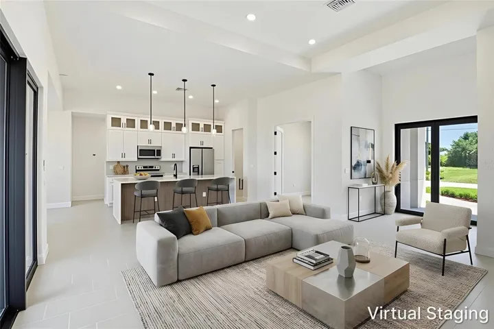 Virtually Staged Living Room