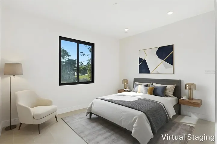 Virtually Staged Guest Bedroom