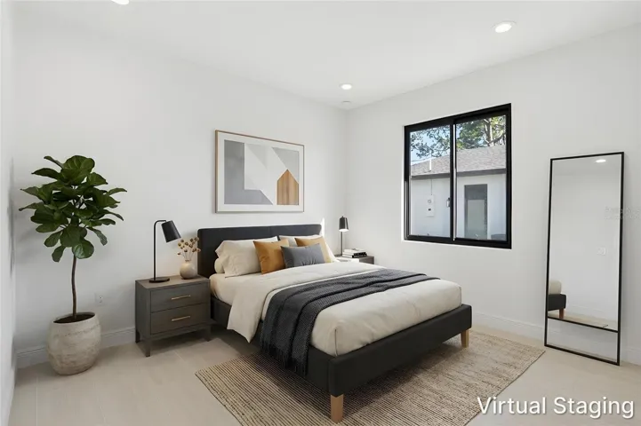 Virtually Staged Guest Bedroom
