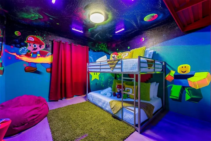 Themed third bedroom.