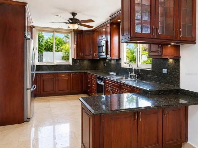 Bright kitchen with natural light and functional layout in Puerto Rico property
