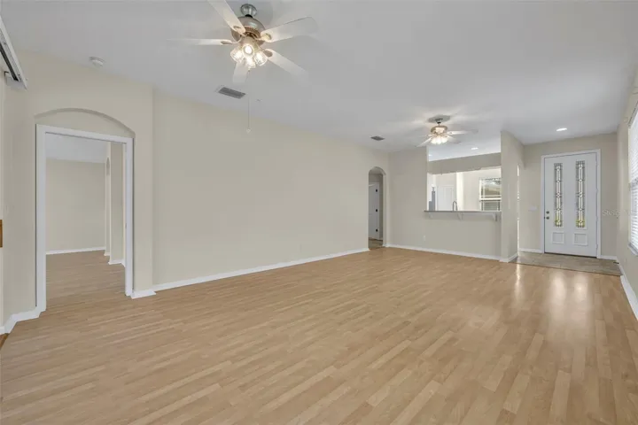 Primary bedroom entrance on the left