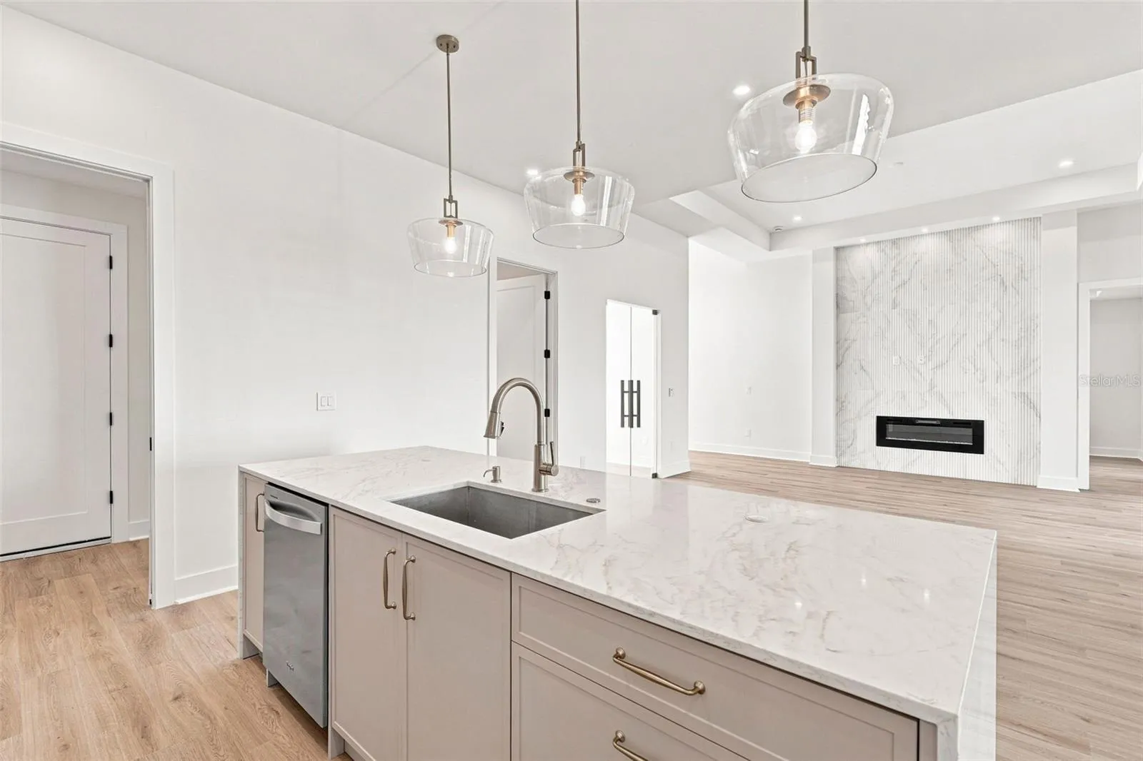 Modern Kitchen with European Style Cabinetry