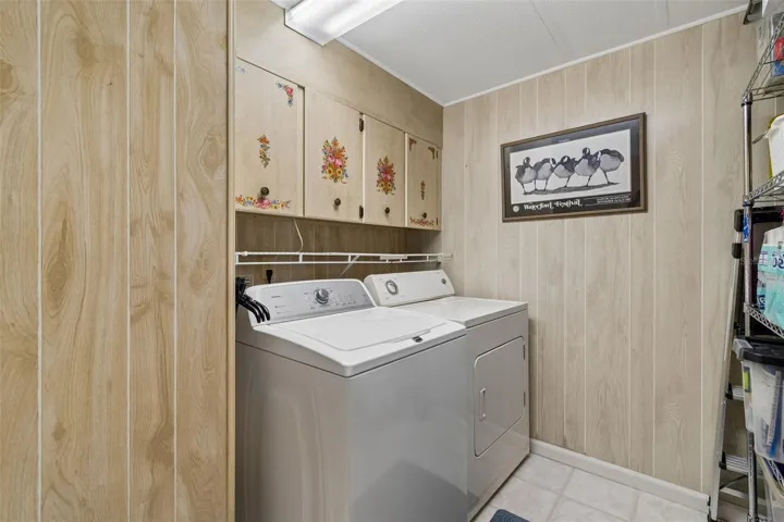 Laundry room located inside the property