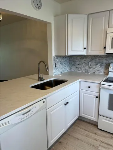 NEW KITCHEN COUNTERTOPS, SINK CORNER CABINET REMOVED
