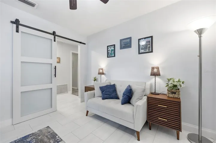 Office with Barn Doors