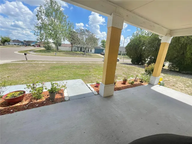 Extra large front porch