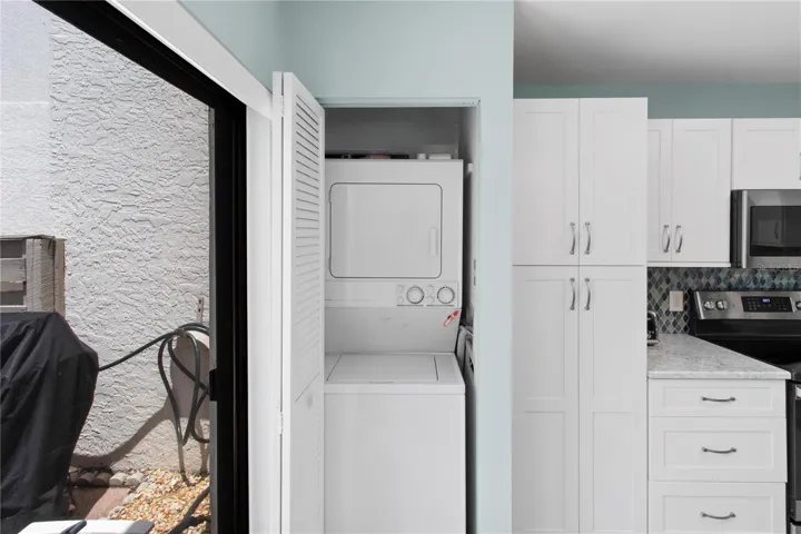 Laundry area in Kitchen.