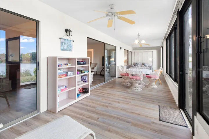 Length of Lanai to owners closet.