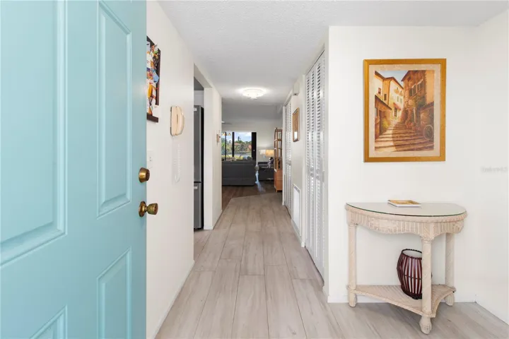 Front door and hallway.