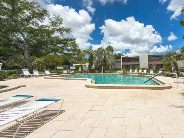 Heated pool.