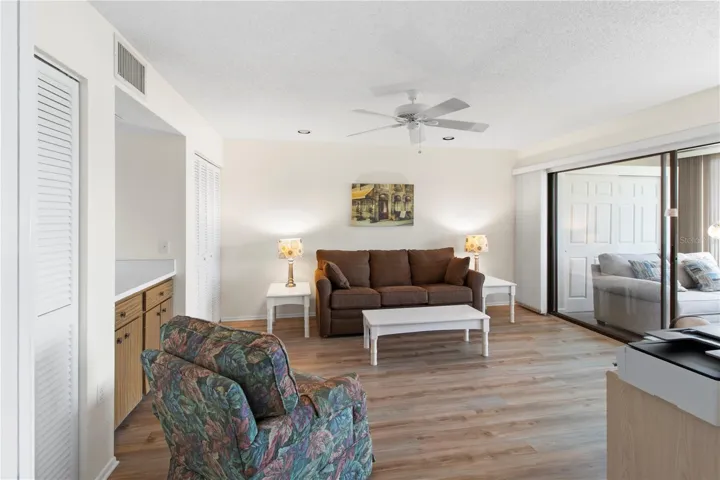 Third bedroom being used as an office/ Den.