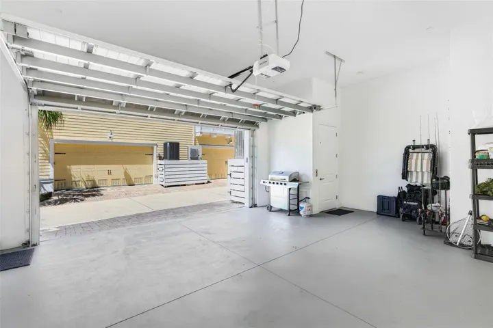 2 car garage with elevator