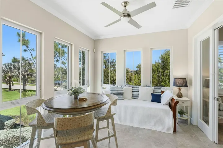 Inviting sunroom