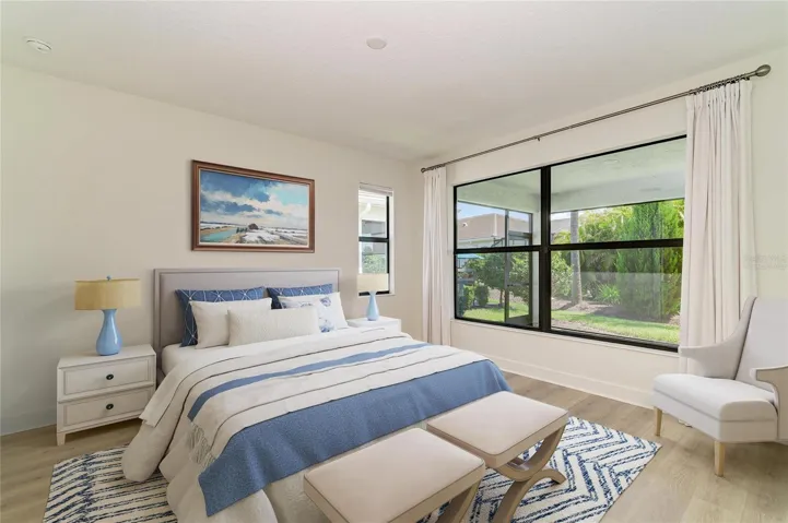 Primary Bedroom virtually staged
