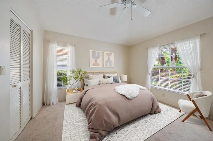 Virtually Staged 2nd Bedroom