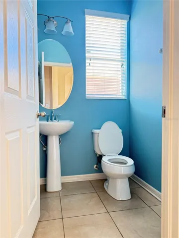 1/2 bath first floor