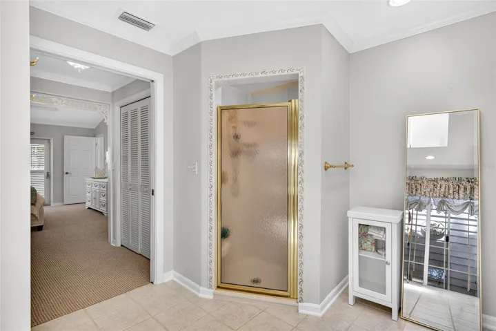 Walk in shower