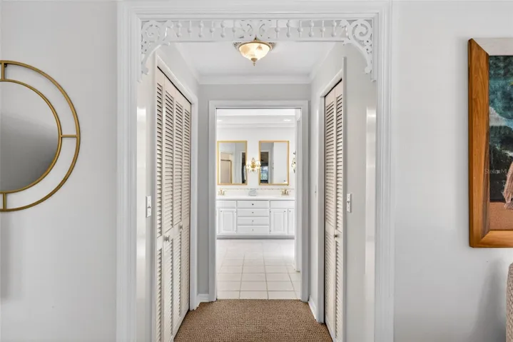 Two walk in closets