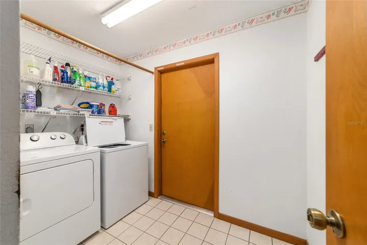 Inside laundry room