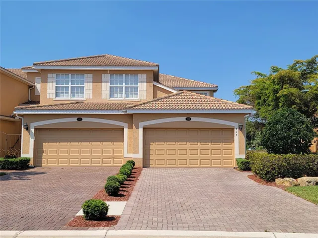 Front of paired villa