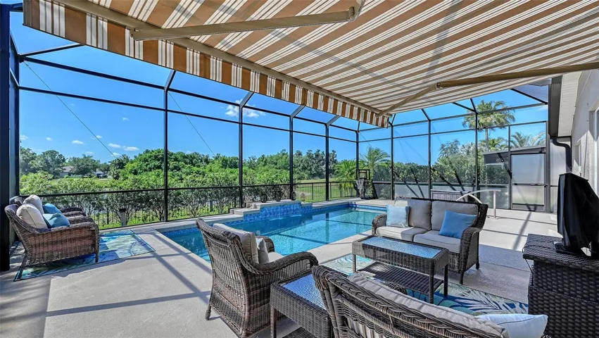 Covered sitting area