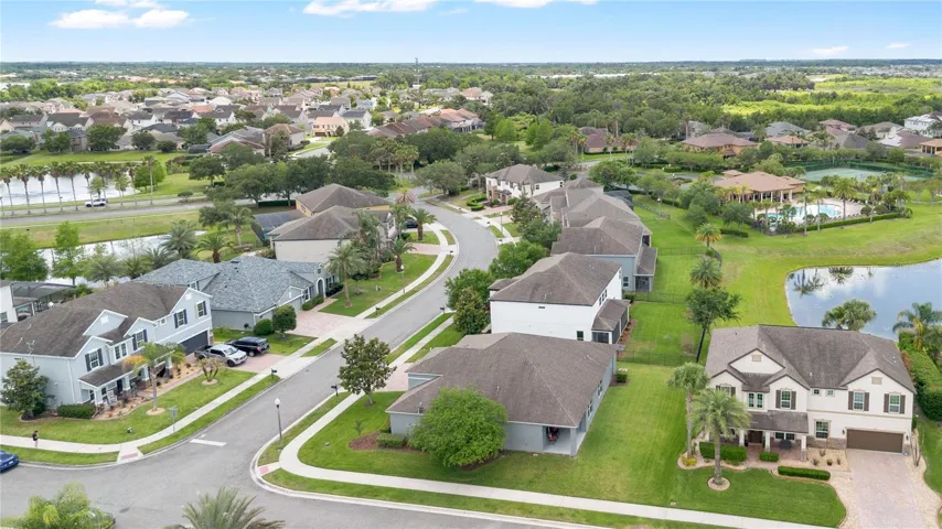 Aerial of Side Yard