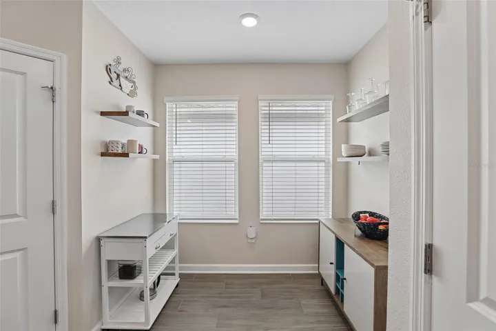 The sunny Kitchen breakfast nook offers the perfect place to enjoy your morning coffee.