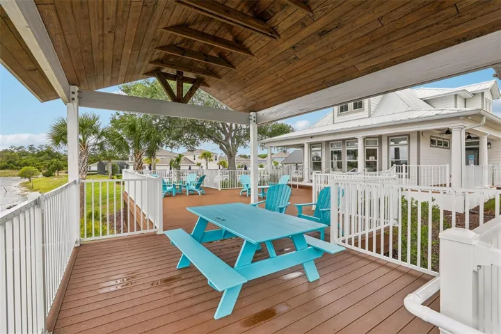 Patio area overlooking the lake