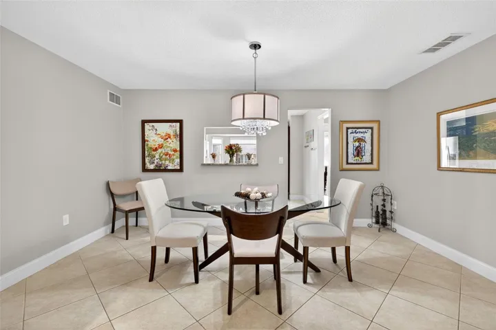 Large dining room with access to kitchen