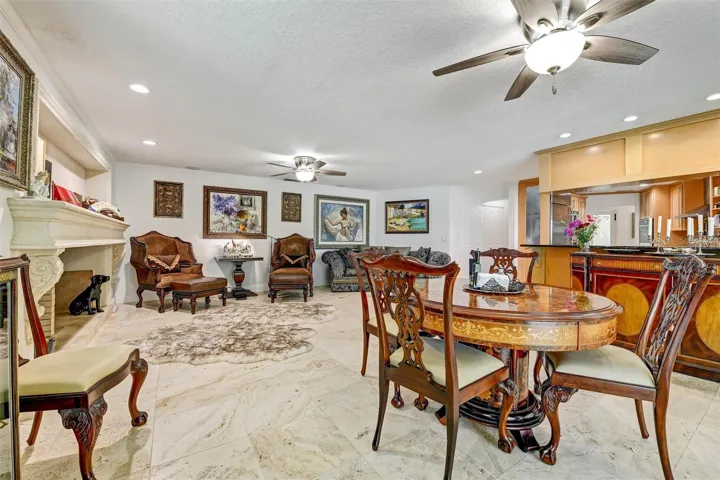 Family room off of kitchen